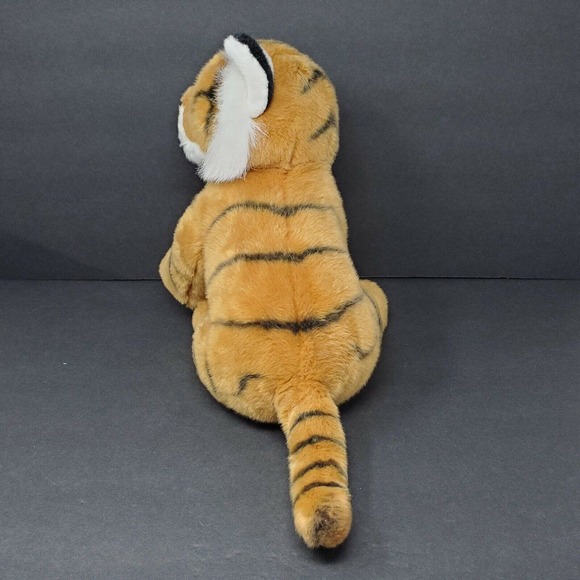 Aurora Miyoni Realistic Tiger Cub 13" Plush Animal Sitting Jungle Cat Wild Real - Picture 7 of 9